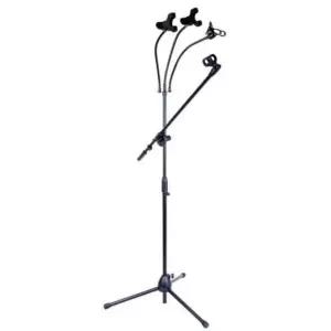 마이크 스탠드 거치대 핸드폰 3대 휴대폰 공연 방송