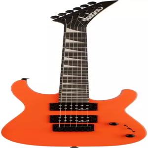 잭슨 딩키 미니언 JS1X 일렉트릭 기타 - 세이프티 오렌지 아마란스 핑거보드