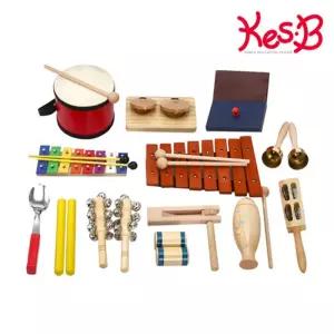 맑은소리 두드림 원목 악기세트 16종/악기/놀이/어린이집/유치원/학교/키즈/게임/장난감/음악/유아/아동