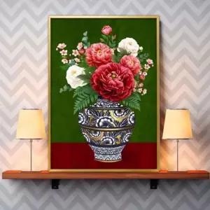 목단그림액자 풍수그림 돈들어오는 꽃그림 A3 PEOVA2 목단