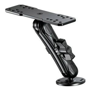 B 사이즈 1인치 볼 직사각형 플레이트 & 원형 베이스, 5.9인치 롱 암 마린 전자 마운트, 가민, 로랑스, 허민버드, 레이마린 등과 호환되는 VAZESWIN 알루미늄 합금 피쉬 파인더 마운트