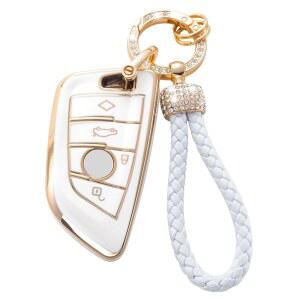 [미국배송] BMW 키 포브 커버용 제마타이 X1 X2 X3 X5 X6 X7 및 시리즈 1 2 3 4 5 6 7 8 원격 스마트 프로텍터와 호환되는 케이스