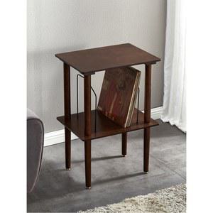 LP 수납장 턴테이블 보관함 엘피 정리대 선반 장식장 월넛