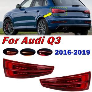 아우디 Q3 2016 LED 테일 램프 리어 트렁크 커버, 신호 브레이크, 후진 스티어링 미등, 자동차 액세서리