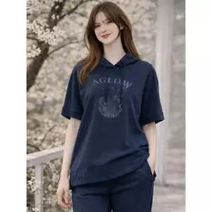 데니스골프 DENNIS패플 여성 자수 아트웍 분또 후드티스트링 밴딩팬츠_2종세트 431536