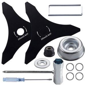 3 치아 브러시 커터 블레이드 255mm/10in 직경 Weeder Eater 트리머 잔디 깎는 기계 액세서리 교체