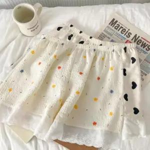 [다잇템][1 1] 여자 잠옷 실내복 색상 도트 레이스 반바지 (39101353A)