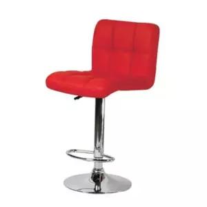 사무용가구 더크린 등받이 바의자 기본형 발무팔무 레드