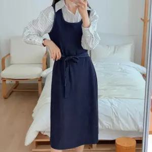 [다잇템]여자 스트랩 슬리브리스 여름하객룩 롱원피스 (39372889A)