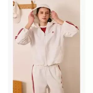 르꼬끄 LECOQ 여성 선데이 루즈핏 크롭 홑겹 자켓 - 크림 QR122LJK32 QR122LJK32_CRM0 461806