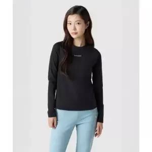 르꼬끄 LECOQ 여성 슬림핏 인도어 기능성 약기모 긴팔 티셔츠 - 블랙(QQ412ORLO1) QQ412ORLO1_BLK0 465414