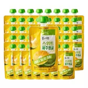 스위트 제주청귤 주스 풀스키친 100ml 40개 과일주스 카페 학교 유치원 탕비실