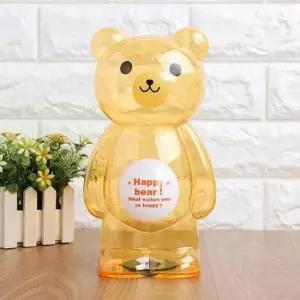 [문구] 투명 캐릭터 저금통 팬시 애니멀 동물 저금통 인형 소장