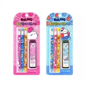 [문구] 몰랑 고급 2mm 샤프17개 학생성인 사무용 0.9mm