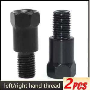 듀얼 블랙 실버 바이크 오토바이 후면 미러 어댑터 M10 10MM 시계 방향 반시계 방향 오른쪽 왼손 스레드 변