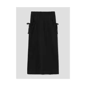 매장정품 에잇세컨즈 8SECONDS 포켓 저지 스커트 블랙 125327MQ85 675851