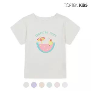 탑텐키즈 여아 더블시퀸 반팔티_MKD2TS2101 431617