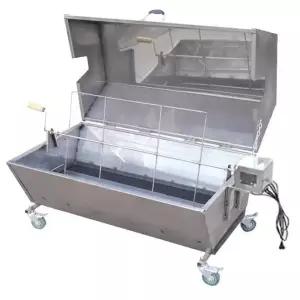 회전구이 그릴 전자동 통바베큐 훈연 기계 야외 자동