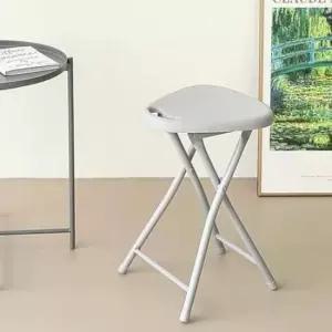 철제의자 교회 행사용 철제 접이식 의자 그레이 스툴 카페의자