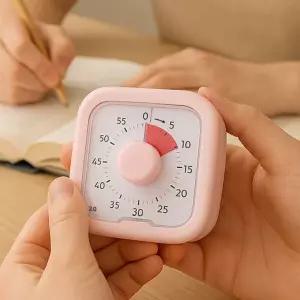 [원일안전] 스톱워치 무선 공부 2컬러 시계 미니 탁상 수능생 건전지 (본품)