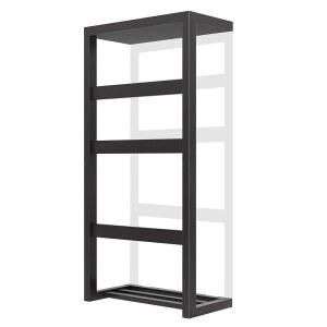 대나무 벽 담요 사다리, 4단 수건 선반, 미끄럼 방지 구조 홈 데코가 있는 홀더, 장식용 담요, 이불, 수건, 욕실용 스카프 사다리 거실, 침실, 블랙