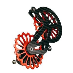 SRAM Red10S 11S/RivaL 10S 11S/Force 11S 탄소 섬유 17T 풀리 변속기, 빨간색 용 A57T 도로 자전거 뒷