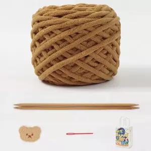 [원일안전] 손뜨개 패키지 뜨개질세트 목도리 털실 DIY (본품)