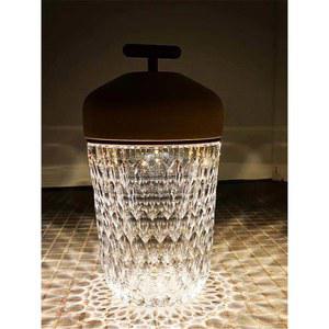 카르텔 눈꽃 크리스탈 LED 그물 소나무 세인트루이스 조명 테이블 장식 USB 콘 충전