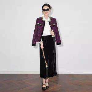 원더우면 여친 숏 작은향기 천금풍 트위드 남유 숏코트 진주 봄코트 OPH1