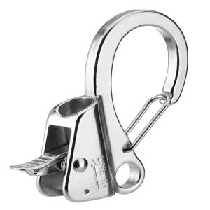 터니레이스 보트 앵커 후크 스테인리스 스틸 조절식 슬라이딩 로프 홀더 3/8인치 - 5/8인치 라인용 매듭