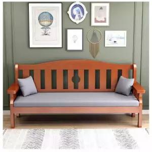 원목소파 편안한 벤치 티크 우드 딱딱한 평상형 미니 의자