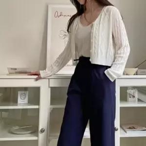 [SBD] 바지 와이드 마바지 8부 통가슴