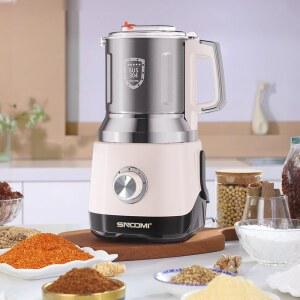 곡물분쇄기 대용량 분쇄기 제분기 브러쉬 김장 2중 고춧가루 분말 1200ml 칼날