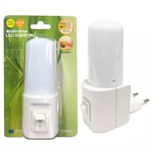 옆집샵 콘센트형 LED 취침등 베이비 침실 무드등 스위치형