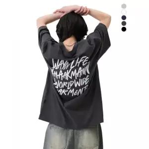 카이아크만유니 C100 20S 싱글 카이아크만 레터링 반팔티 LKTMCTR701M 431734