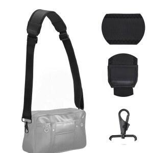 트웨루나 블랙 네오프렌 더플백 스트랩 교체, 싱글 패딩 숄더 스트랩 교체, 더플 메신저 툴 짐 골프백용 클립이 있는 범용 조절식 골프백 스트랩