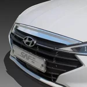 [CAR] 크롬 튜닝 아반떼 더뉴 본넷가드 후드가드 버그가드