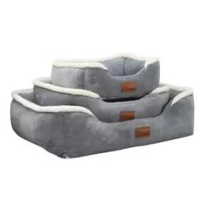 [반려] 1P 쿠션 사각 방석 고양이 극세사 그레이 강아지 대형