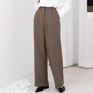 여자 오피스룩 뒷밴딩 핀턱와이드슬랙스