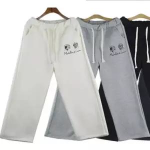 기모바지 레옹 트레이닝팬츠 겨울 여성 일자 프린팅