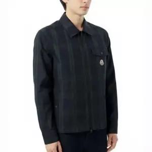 MUST IT_몽클레르 25FW 체크 코튼 개버딘 롱 슬리브 셔츠 2F00007 M7484 F98)