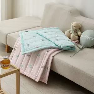 [르헤브] 러블리본 시원한 시어서커 여름 쇼파패드 소파 매트 깔개 2인용