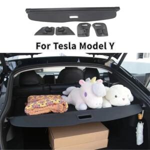 테슬라 모델 Y 베를린 트렁크 카고 커버 커튼 후면 수화물 캐리어 개폐식 파티션 배플 플레이트 보관 액세