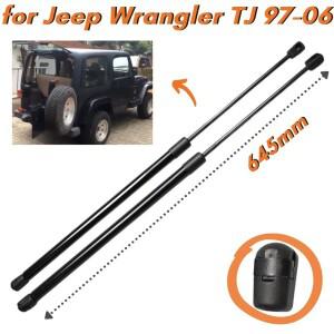 Qty(2) 뒷창 유리 스트럿,  랭글러 TJ용, 하드톱 SUV 645mm 리프트 서포트, 충격 흡수기, 가스 스프링 바