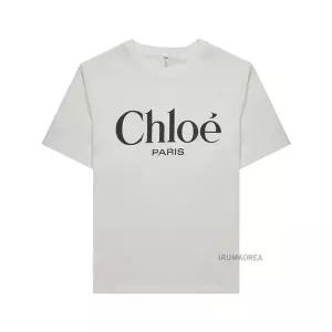[끌로에] SS25 여성 오버사이즈 로고 티셔츠 CH25SJH20191 101