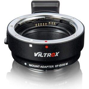 [미국배송] 빌트록스 EF-EOS M 렌즈 마운트 오토 포커스 어댑터 캐논 EF/EF-S 렌즈에서 EOS M(EF-M 마운트) 미러리스 카메라 본체 M100 M50 M3 M10 M6 M5와 호환됩니다