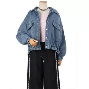 [하프클럽/쉬즈나인]빅포켓 스트링 데님 셔츠자켓