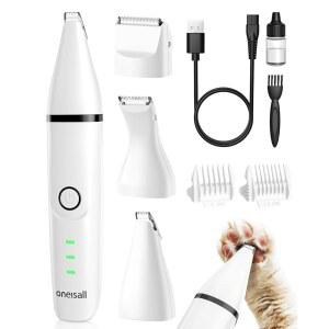 [미국배송] 오니솔 고양이 그루밍 키트 두꺼운 매트가 깔린 발 털 트리머를 위한 조용한 클리퍼 1개 중 3개 반려견 및 기타 소형 동물을 무거운 코트 엉덩이 면도기 무선 반려동물 트리머. 가정 여행용 키트