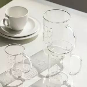 [알티피아]비커 계량컵 500ml 내열 계량손잡이 유리 눈금컵