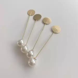 DIY 진주볼 부토니에 브로치 핀 골드 10개입